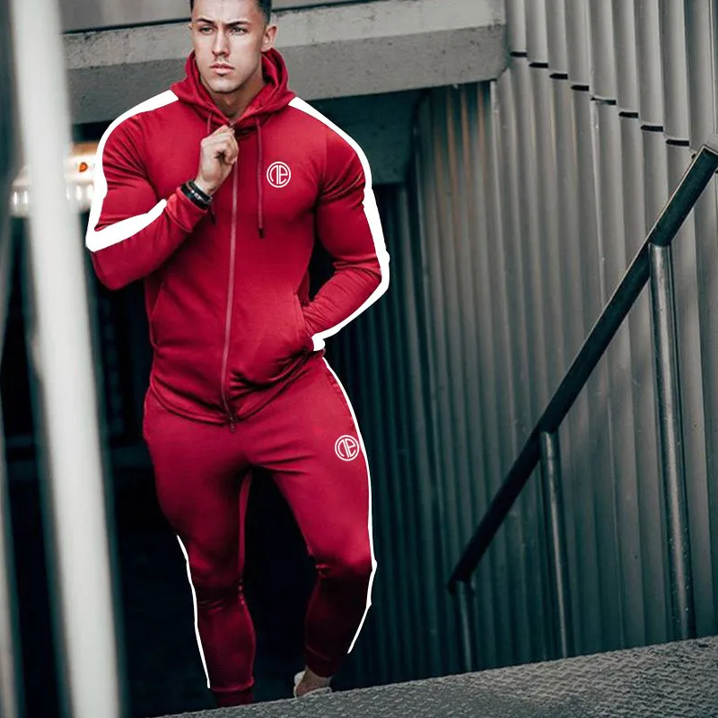 Zoilmxmen Mens Track Suit Sports Mens Tight Bodybuilding T-Shirt Fast Drying Tops Pants Suit Zoilmxmen Mens Track Suit Sports Mens Tight Bodybuilding T-Shirt Fast Drying Tops Pants Suit