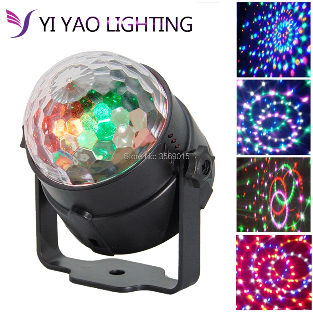 

Led RGB Mini Stage Light Magic Crystal Ball Lamp 3W Laser