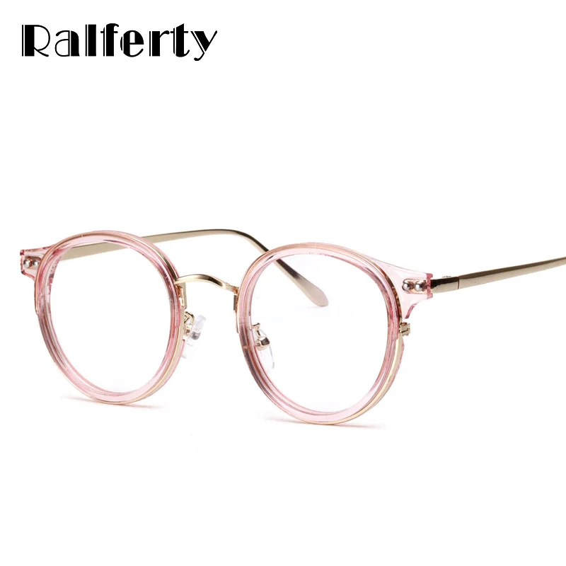 Ralferty Glasses Transparent Women Eyewear Frames Clear Decorative Eyeglasses Optical Prescription Glasses Spectacle Frame 3210