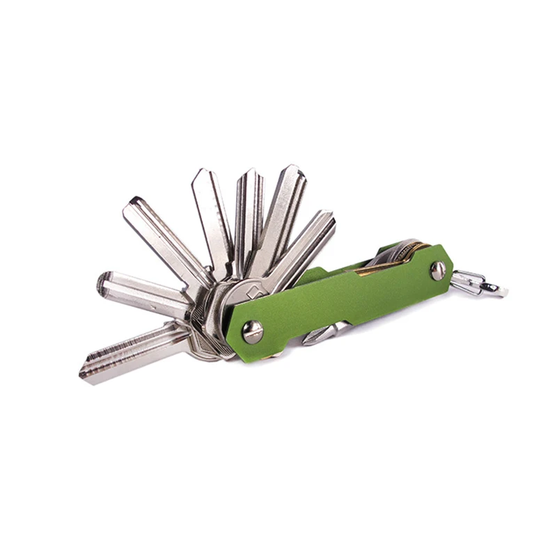 

Aluminum Alloy Keychain Flexible Key Holder Clip EDC Aluminum Key Holder Clip Keys Organizer Folder