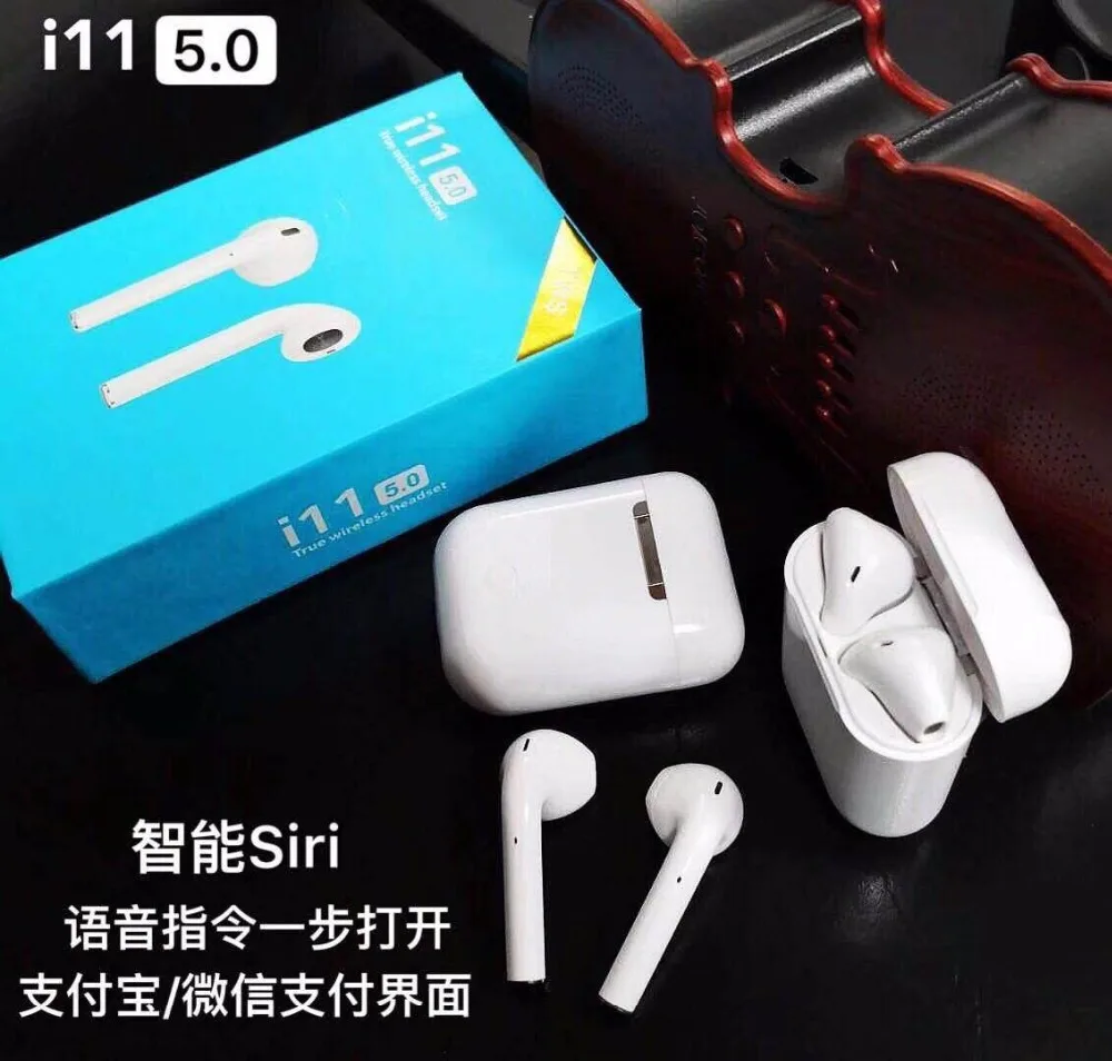 Wireless headset i11 Bluetooth Tws 5.0 wireless charging touch binaural sports earbug for iOS smart Android phone Wireless headset i11 Bluetooth Tws 5.0 wireless charging touch binaural sports earbug for iOS smart Android phone