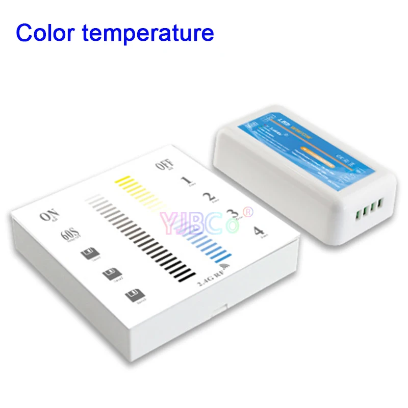 2,4 г светодиодный Dimmimg/CT/RGB/RGBW 86 комплект сенсорной панели светодиодный модуль контроллера диммер, переключатель светодиодной ленты контроллер, DC12-24V - Color: JM-RFMB-02 CT