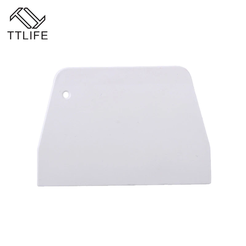 

TTLIFE Trapezoidal Plastic Scraper Medium Cut Knife Baking&Pastry Spatulas Cream Cake Chocolate Scraper Baking Tools