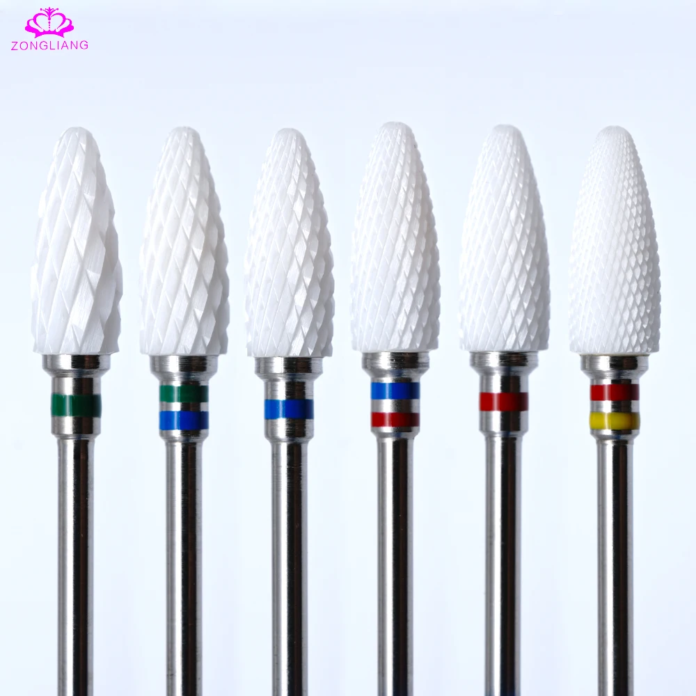 

Ceramic Nail Drill Bit Electric Nail File Drill Bits Carbide Drill 3/32'' Manicure Machine Cutter Nail Accessories gel varnish