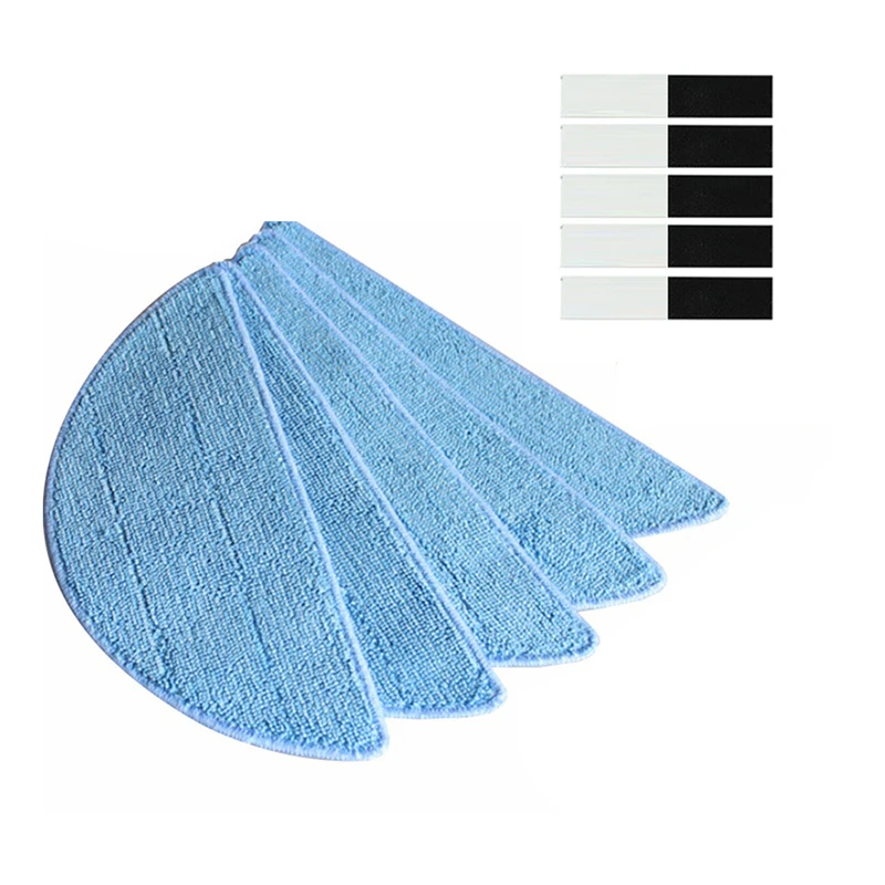 

Robot Vacuum Cleaner Parts For CONGA Excelencia 5040, 990 5pcs Mop Cloths&5pcs Magic Sticker