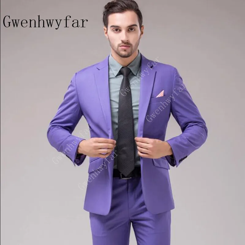 Men-s-Light-purple-Suits-Single-Breasted-Wedding-Suits-One-button-High-quality-Suits-Fashion-Party