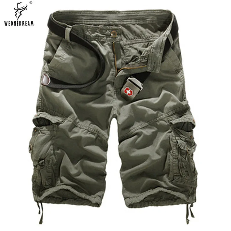 

WEONEDREAM Mens Shorts 2018 Summer Fashion Casual Camouflage Cargo Shorts Loose Work Military Short