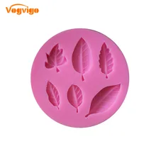 VOGVIGO Maple leaf Fondant Mold Cake Decorating DIY Chocolate Baking Mould Tool molds fondant molds Cake Decorating Tools aya small round leaf cake molds