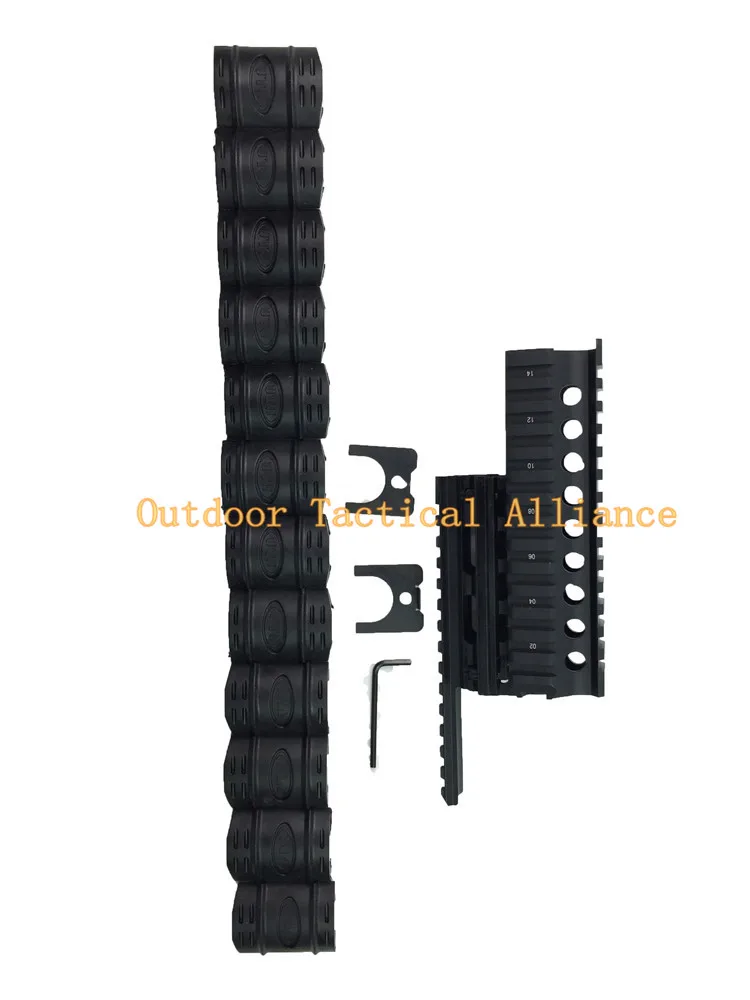 Airsoft Tactical AK 74U Airsoft Quad Ris Rail Scope Mount Handguard Rail 12 шт. Picatinny Чехлы для охоты аксессуары для стрельбы