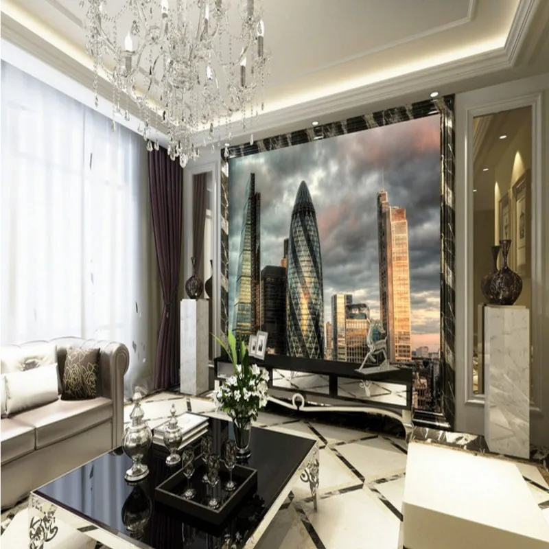 

Custom photo wallpaper Custom City building landscape castle Fresco Living Room Restaurant cafe corridor bedroom Wallpaper mural