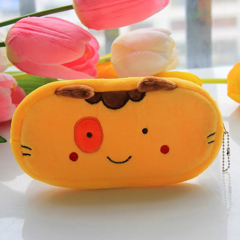 Plush Cartoon Cute Animal Colorful Funny Toy Bag Plush Cover Coin Bag Purse Design Keychain Children Boy Girl Gift Free Shipping - Цвет: 6