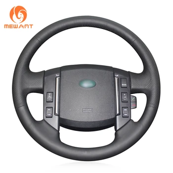 

MEWANT Black Artificial Leather Car Steering Wheel Cover for Land Rover Freelander 2 2007-2012