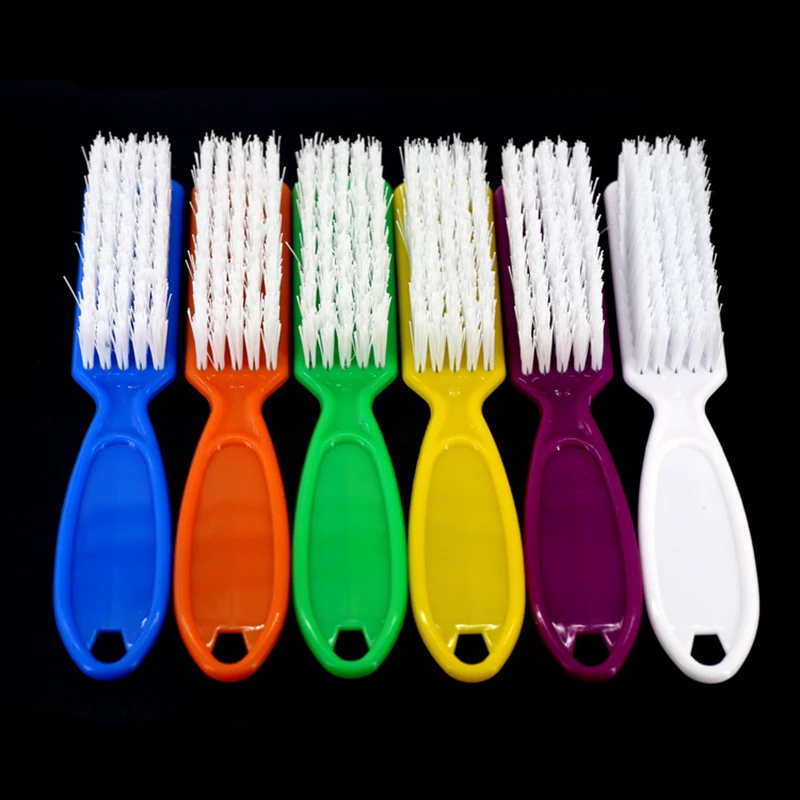 

1PCS 6 color Plastic Nail Cleaning Brush Remove Dust Powder Cleaner for Acrylic UV Gel Nails Art Manicure Care Accessory