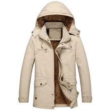 Tuoluniu осень-зима высокого качества мужской повседневный теплый жакет с капюшоном куртка, жакет, верхняя одежда плюс бархат длинный раздел