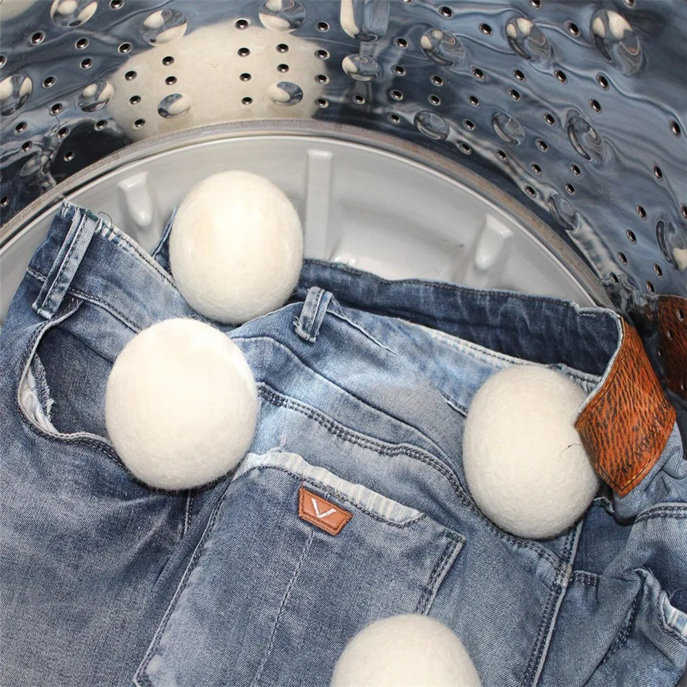 (2pieces/lot) wool laundry ball saving drying time eco friendlyin