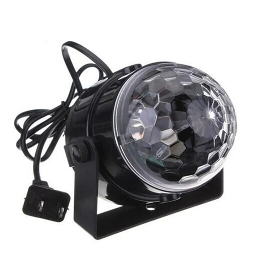 

3W Mini RGB LED Projector DJ lighting Light dance Disco Voice-activated Crystal Magic ball bar Party Christmas Stage Lights Show