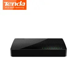 Tenda SG108 сети Ethernet переключатели 8 Gigabit 10/100/1000 Мбит/с RJ45 Порты и разъёмы Desktop SOHO коммутатор 1,6 Гбит/с Ёмкость plug and play