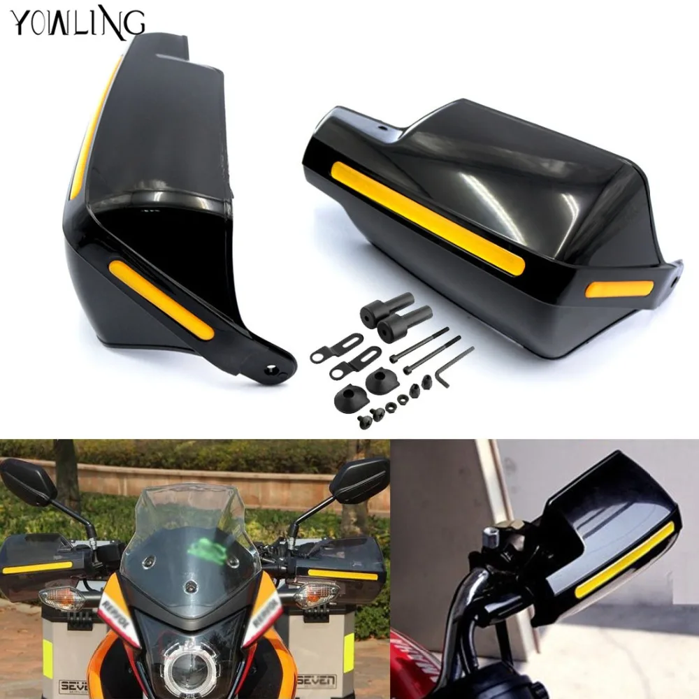 

Universal motorcycle wind shield handle hand guard ABS motocross Accessories transparent handguards for various models all year