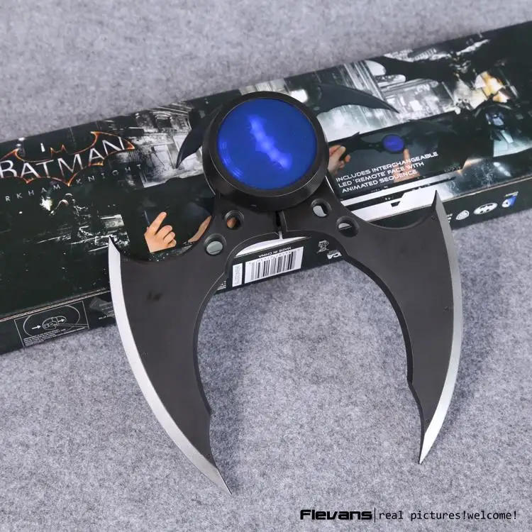 NECA DC Comics Бэтмен Аркхэм рыцарь Batarang Реплика фигурка с светильник Коллекционная модель игрушки