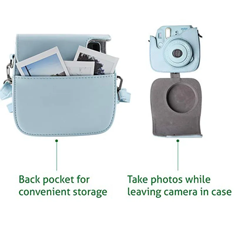 9 in 1 Accessories Kit for Fujifilm Instax Mini 8/9 Camera Painting Carrying Case Bag Cover/Selfie Mirror/Filter/Album/Sticker