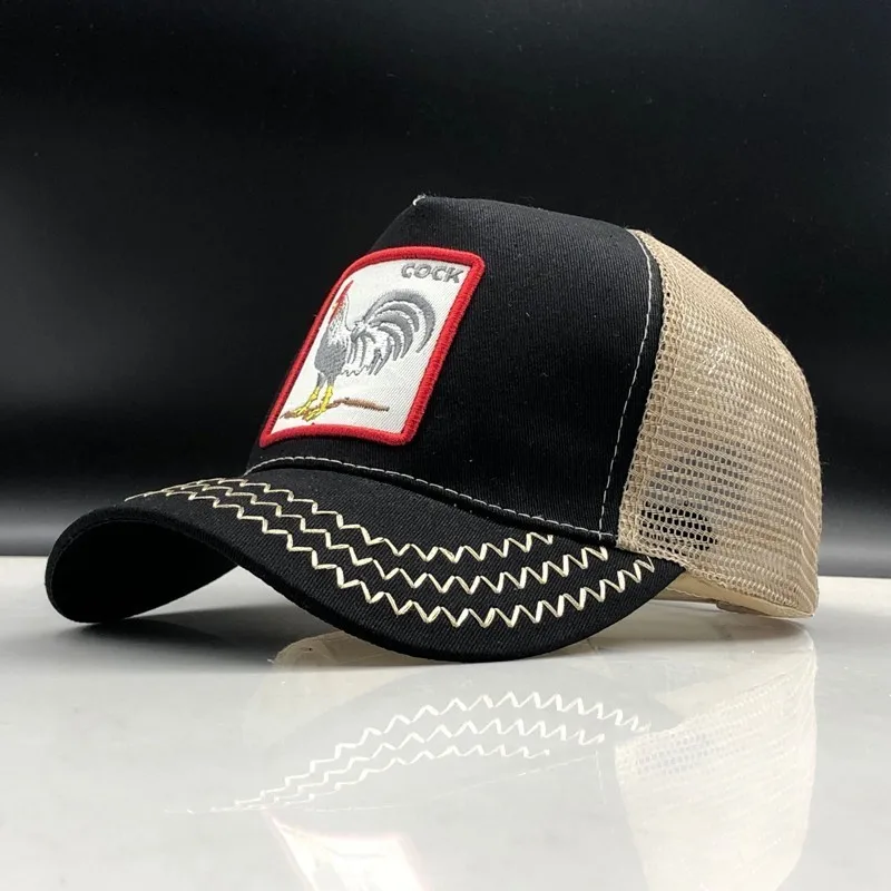 Snapback бейсболка Мужская Женская животная ферма Кепка Дальнобойщика шляпа летняя дышащая сетка папа шляпа Хип Хоп Мужская кепка s шапки Кость 36 цветов - Цвет: 36