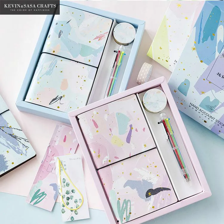 

New Notebook Gift Set Note Book With Pen Set Diary Day Planner Kawaii Journal Stationery School Supplies Study Gift Tools