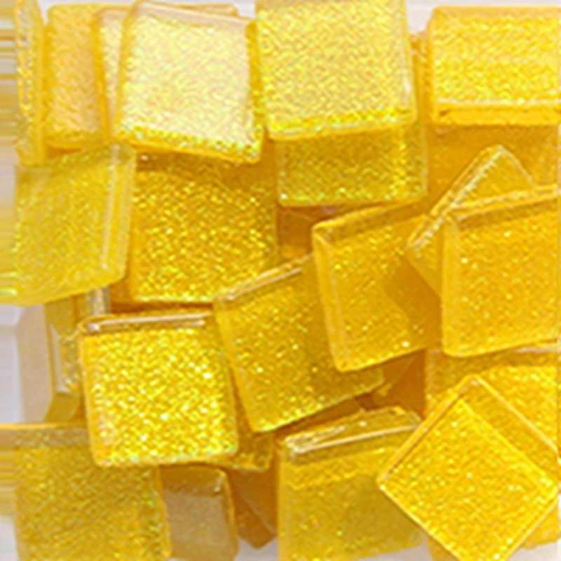 100g Colorful Glitter Mica Glass Mosaic Tiles Material For DIY Wall Art Craft