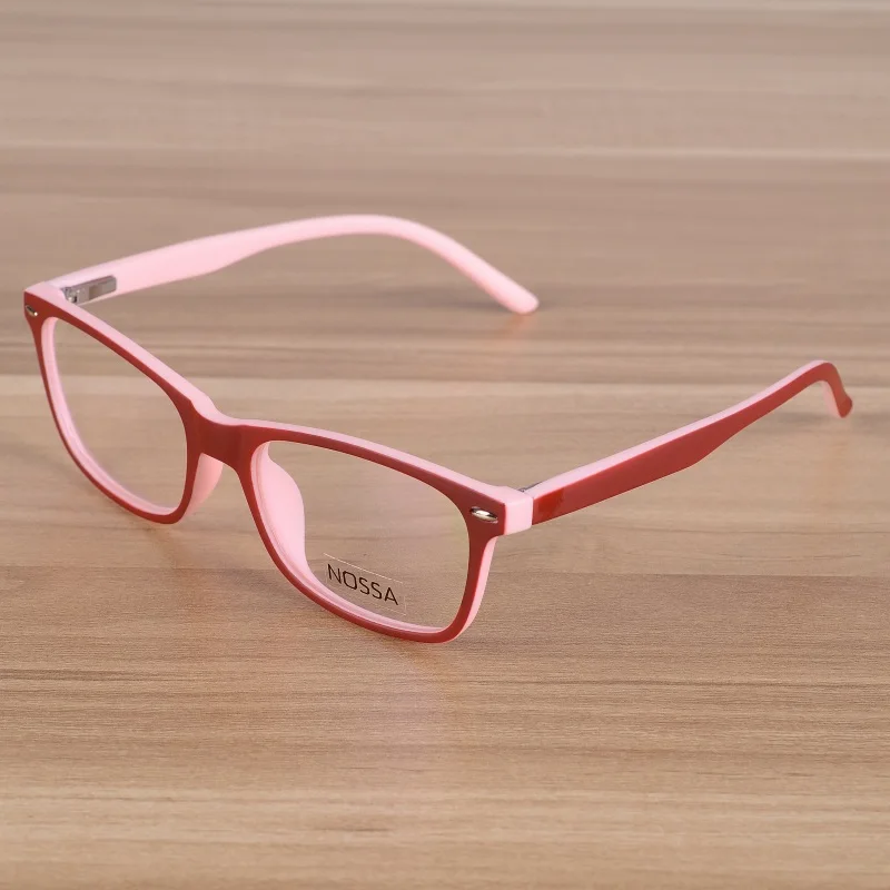 NOSSA классический точка дети оптические очки рамы дети очки мальчики девочки оправа с линзами при миопии прозрачные очки - Цвет оправы: Red