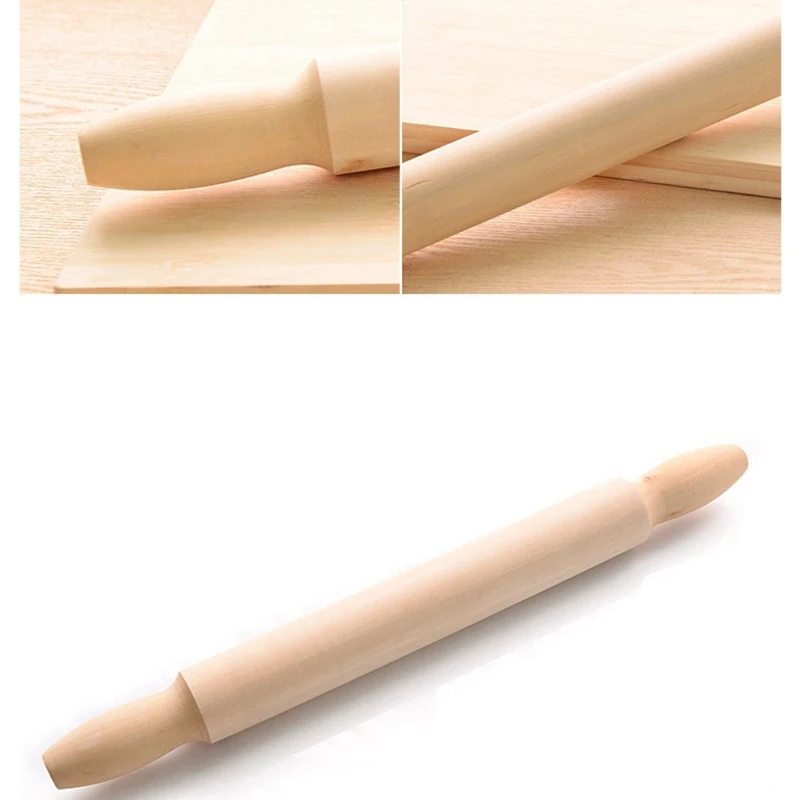 Large solid wood rolling pins pizza bread biscuit baking tool stick Decoration Dough Roller Wooden sticks kitchen Accessories