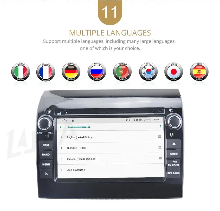 Best LJDA Android 9.1 Car DVD Player For Fiat Ducato 2009 2010 2011 2012 2013 2014 2015 Citroen Jumper Peugeot Boxer 1 Din Radio GPS 13