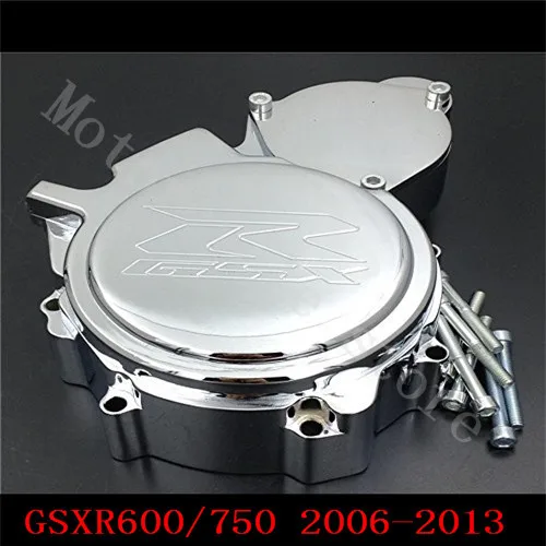 

Fit for Suzuki GSXR600 GSXR750 2006 2007 2008 2009 2010 2011 2012 2013 Motorcycle Engine Stator cover Chrome Left side K6 K8 K11