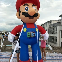 210D ткань Оксфорд гигантская надувная мультяшная модель для рекламы надувная Супер Марио