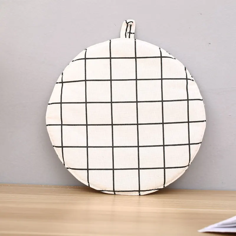 Drink Coasters Kitchen Anti-skid Insulation Cotton Round Pot Mat Holder Hot Pot Placemat Table Mat For Pot 1pc