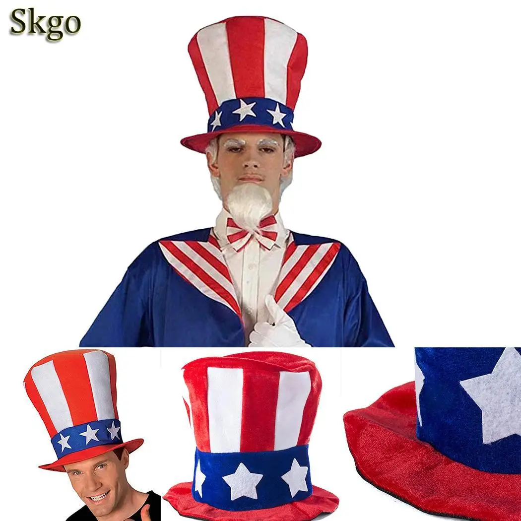 

Women Men American Flag Cap Gift Carniva Party Decoration Multicolor Hat