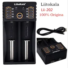 Liitokala Lii   202 charger for 1.2 V / 3 V / 3.7 V / 4.25 V 18650/26650/18350/16340/18500 / AA/AAA Ni MH bateria recarregavel