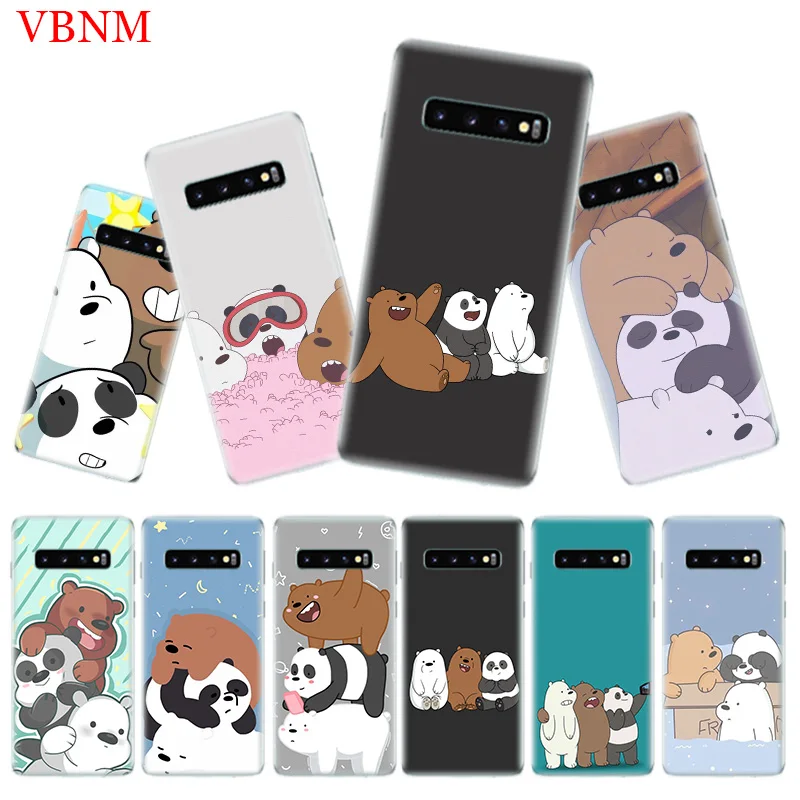 

We Bare Bears Fashion Art Phone Case For Samsung Galaxy S9 S8 A6 A8 Note 9 8 S7 S6 Edge J4 J6 + Plus A7 A9 J5 J8 2018 Gift Cases