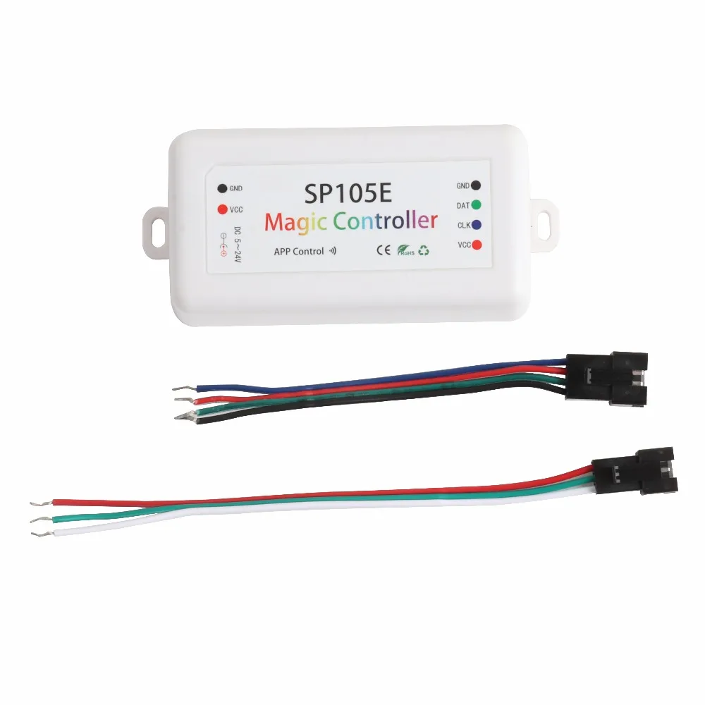 

DC5~24V Bluetooth WS2812B controller WS2811 WS2812 SK6812 APA102 LED Pixel controller wireless remote control for Strip IL