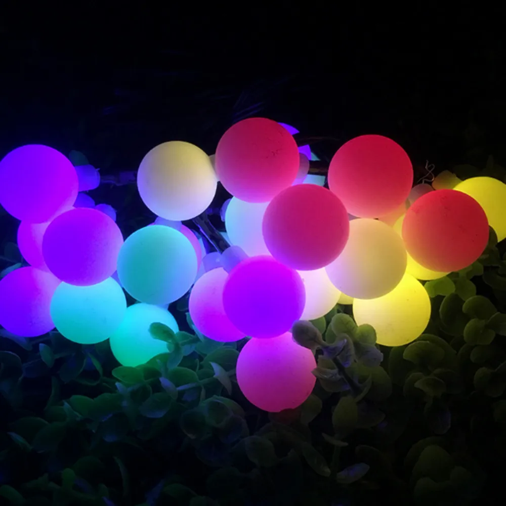 

2018 NEW 5M 50 LED Colorful Ball String Lights USB Fairy Party Wedding Christmas Flashing LED Home Decoration IP44