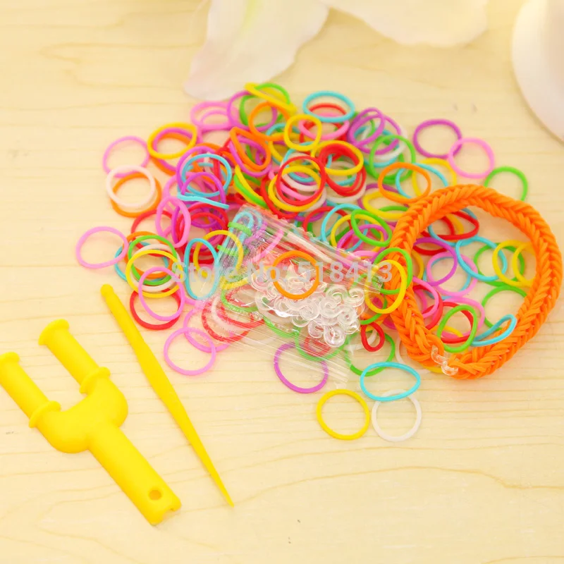Bricolage à la main jouet perlé Couples tissage personnalité élastique couleur Ms copines cheveux corde multicouche main chaîne fille jouets