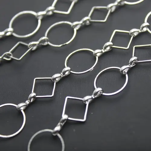 Free shipping!!!20m 12mm 10mm dull silver chain findingsin Jewelry