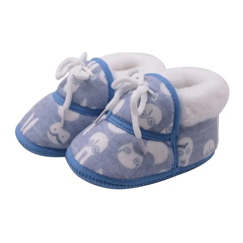 

Arloneet Newborn Baby Girls&Boys baby shoes Cartoon First Walkers Kid Shoes Solid Shoes Print warm Footwear Crib Shoes x1001