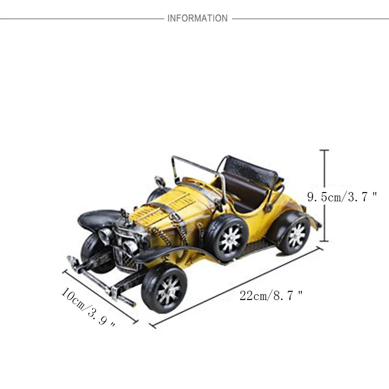 Винтажная ручная работа, классическая модель автомобиля, украшения из железа, фигурки автомобиля, ретро автомобиль, миниатюрный бар, мебель, детские игрушки, подарки