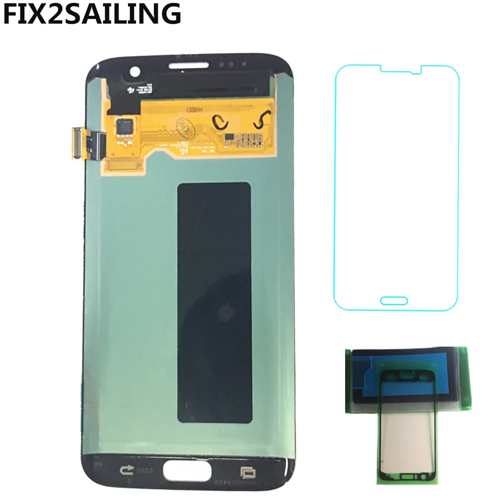 

Phone LCD For Samsung Galaxy S7 Edge G935F G935A G935FD G935P Super OLED LCD Display 100% Tested Working Touch Screen Assembly