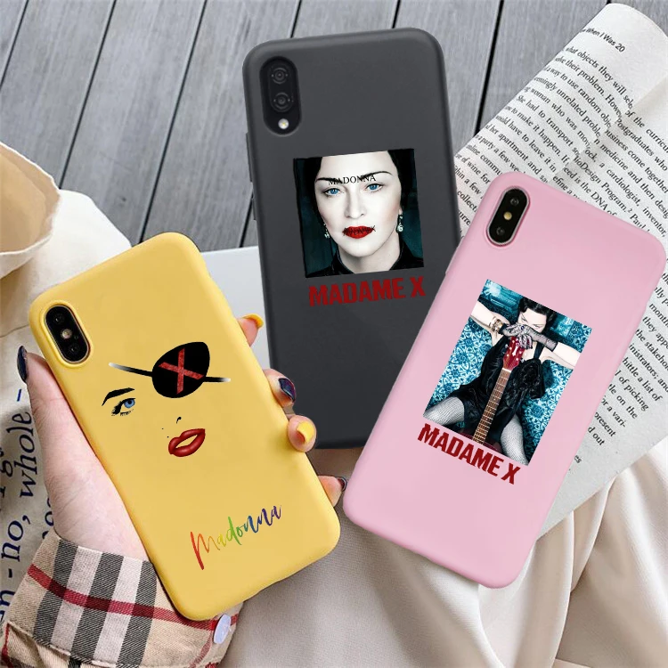Чехол для телефона madonna мадам x iPhone X 7 Plus XS 10 силиконовый чехол 6S 8 6 Max чехлы|Бамперы|