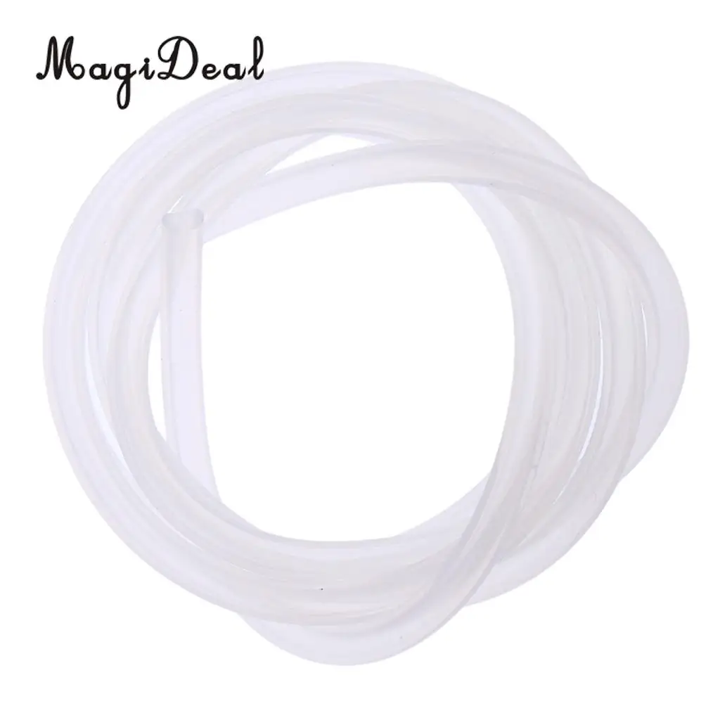 High Quality 1Pc White RC Silicone Fuel Line Oil Tube Fuel Pipe Hose for Gas Engine Nitro Engine Glow RC Model Parts 100mm