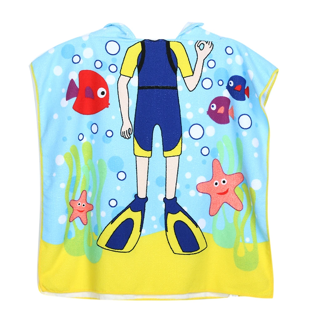 Пляжное полотенце для новорожденных; накидка с капюшоном и рисунком; детское банное полотенце для мальчиков и девочек; впитывающий халат; одежда для плавания; реквизит для фотосессии