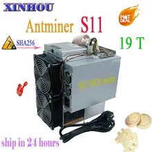 Asic BTC BCH SHA256 Miner AntMiner S11 19T с БП Биткоин Майнер лучше S9 S17e T17e Innosilicon T2T T3 WhatsMiner M3 M20S