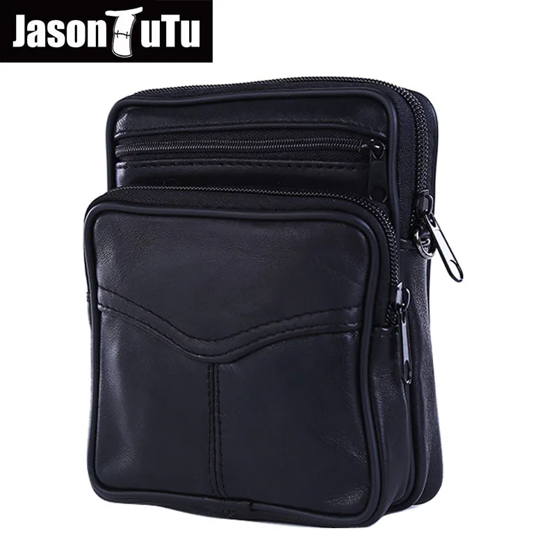 Genuine Leather Men Bag Small Shoulder Crossbody Bags For Men Messenger Bag Man Realer Sheepskin Black Mens Leather Briefcase