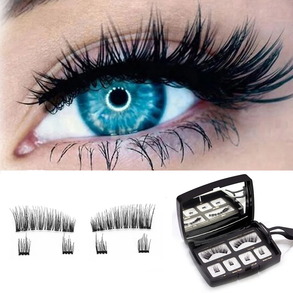 3D Reusable False Eyelash clip+ 4 pcs single