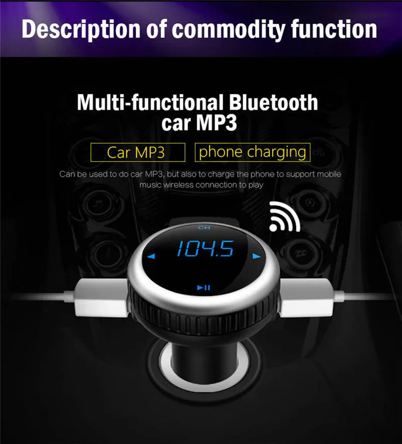 SAIYU Hot Car MP3 Audio Player Bluetooth FM Transmitter Wireless FM Modulator Car Kit HandsFree LCD USB TF Drop shipping SAIYU Hot Car MP3 Audio Player Bluetooth FM Transmitter Wireless FM Modulator Car Kit HandsFree LCD USB TF Drop shipping
